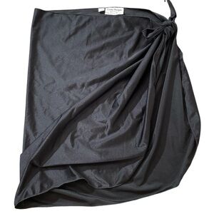 C36- Black Swimsuit COVER Wrap tie Skirt